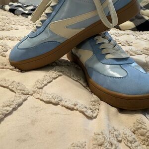 DV by Dolce Vita Blue and Cream Sneakers